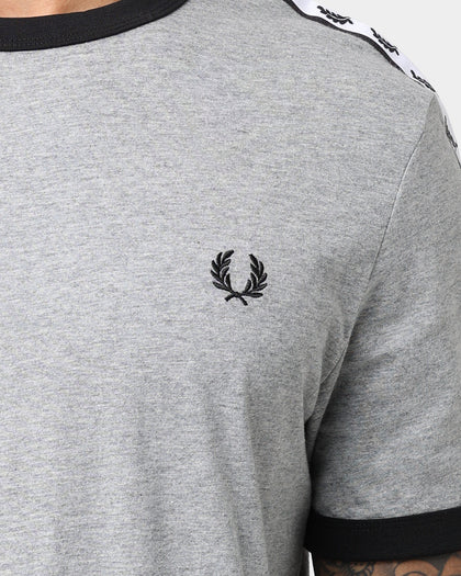 Fred Perry Taped Ringer T-Shirt Steel Marl