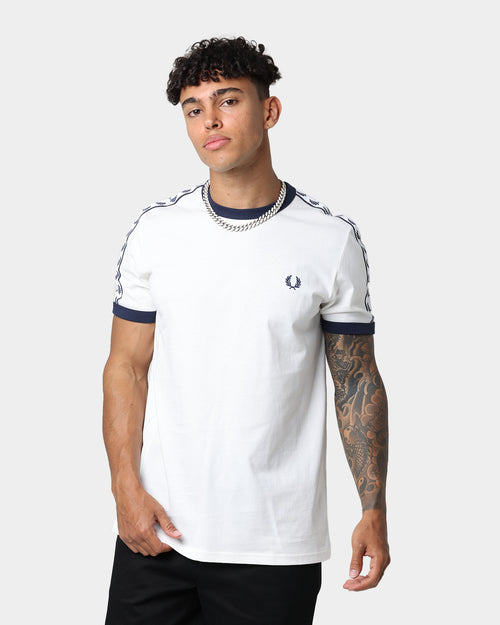 Fred Perry Taped Ringer T-Shirt Snow White