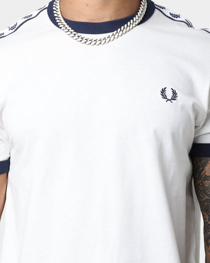 Fred Perry Taped Ringer T-Shirt Snow White