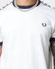 Fred Perry Taped Ringer T-Shirt Snow White