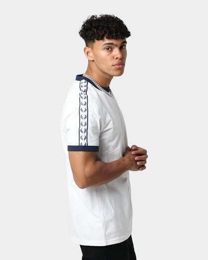 Fred Perry Taped Ringer T-Shirt Snow White