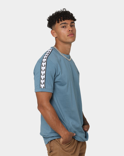 Fred Perry Taped Ringer T-Shirt Ash Blue