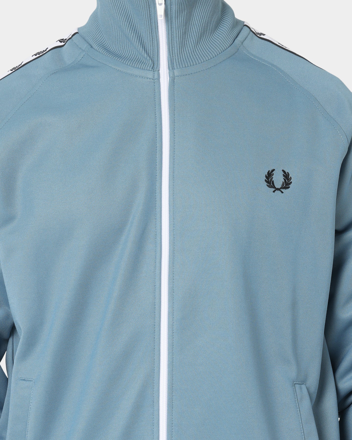 Fred Perry Taped Track Jacket Ash Blue | Culture Kings US