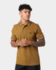 Fred Perry Twin Tipped Polo Shirt Dark Caramel