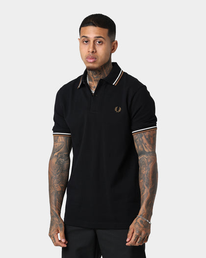 Fred Perry Twin Tipped Polo Shirt Black