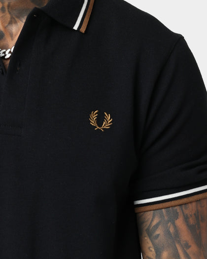 Fred Perry Twin Tipped Polo Shirt Black