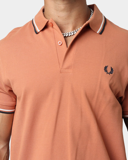 Fred Perry Twin Tipped Polo Shirt Court Clay