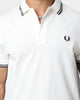 Fred Perry Twin Tipped Polo Shirt Ecru/Dark Graph