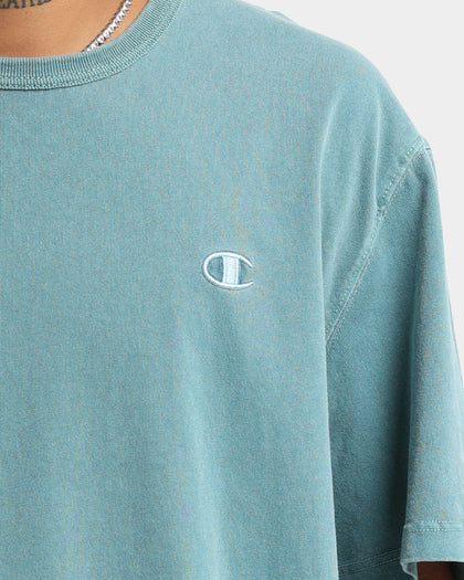 Champion Heritage Garment Dye T-Shirt Aqua Tonic