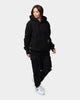 Champion Rib C Plush Hoodie Black