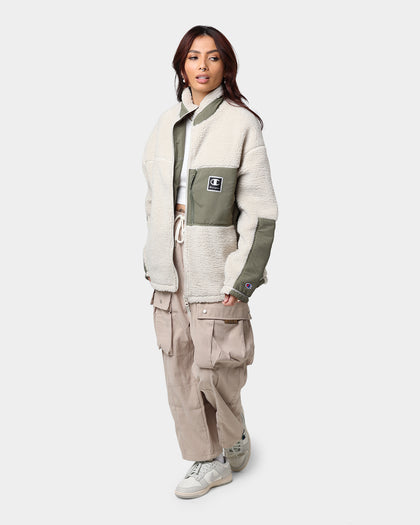 Champion RB Mix Media Jacket Cargo Olive