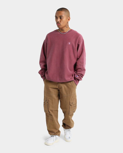 Champion Reverse Weave Garm Dye Crewneck Sepia Red