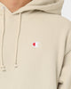 Champion Reverse Weave Small C Hoodie Pebblestone