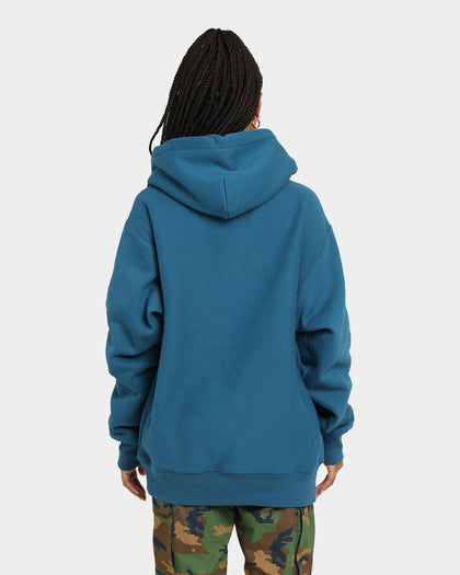 Champion Reverse Weave Small C Hoodie Fresh Teal