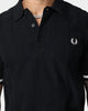 Fred Perry Tipping Texture Knitted Polo Black
