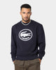 Lacoste Classic Flocked Logo Sweatshirt Abysm