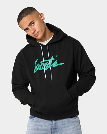 Lacoste L!ve Twist Essential Signature Hoodie Black