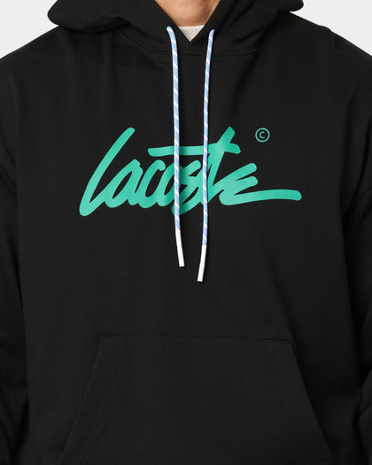 Lacoste L!ve Twist Essential Signature Hoodie Black