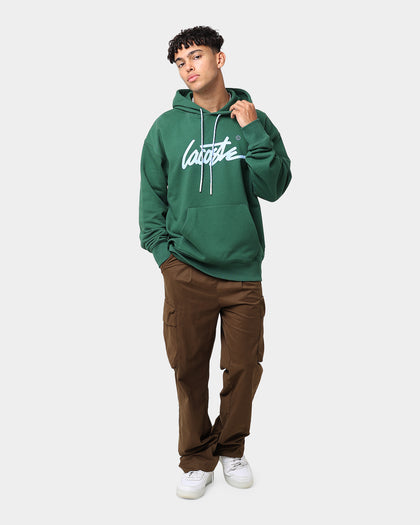 Lacoste L!ve Twisted Essential Hoodie Green