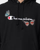 Champion Heritage Butterfly Embroidery Hoodie Black