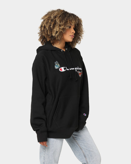 Champion Heritage Butterfly Embroidery Hoodie Black