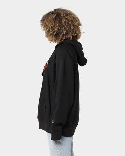Champion Reverse Weave Roses Embroidery Hoodie Black