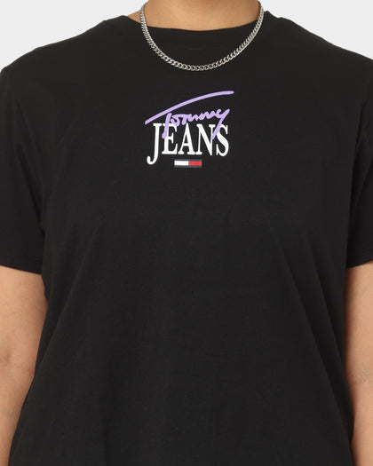 Tommy Jeans Women's TJW Classic Logo 1 Short Sleeve T-Shirt Black