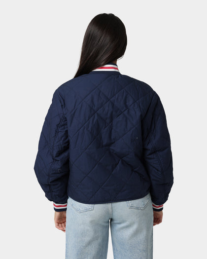 Tommy Jeans Women's College Quilted Jacket Twilight Navy