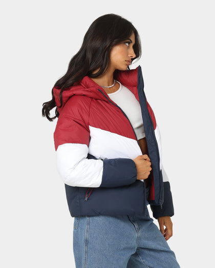 Tommy Jeans Women's Puffer Jacket Cranberry