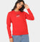 Tommy Jeans Women's Essential Crewneck Deep Crimson