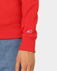 Tommy Jeans Women's Essential Crewneck Deep Crimson