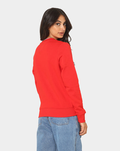 Tommy Jeans Women's Essential Crewneck Deep Crimson