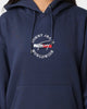 Tommy Jeans Women's Relaxed Timeless Signature Logo Hoodie Twilight Navy