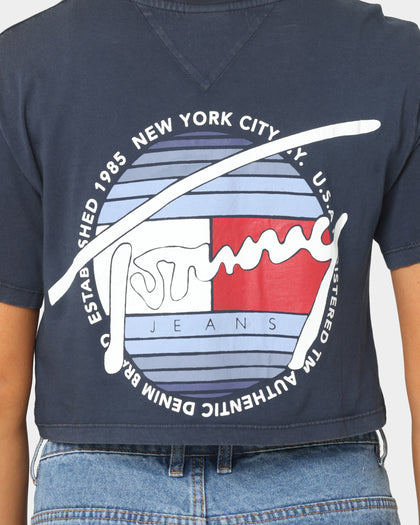 Tommy Jeans Women's Super Crop Top Twilight Navy