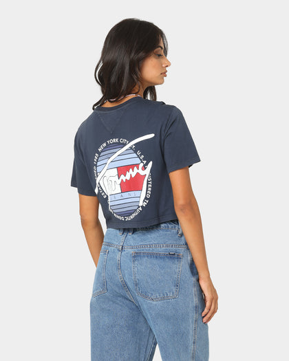 Tommy Jeans Women's Super Crop Top Twilight Navy