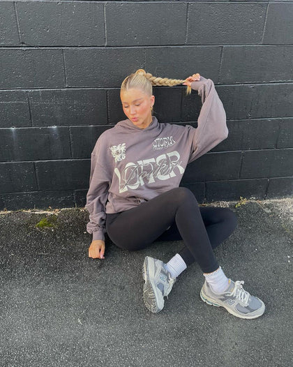 Loiter Inner Peace Hoodie Charcoal