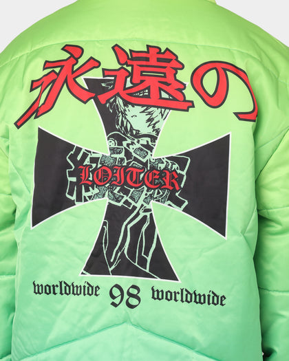 Loiter Eternal Puffer Jacket Neon Green