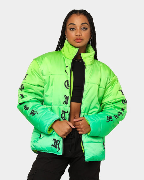 Loiter Eternal Puffer Jacket Neon Green