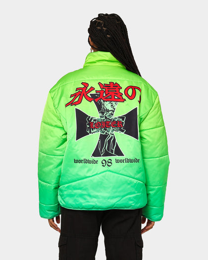 Loiter Eternal Puffer Jacket Neon Green