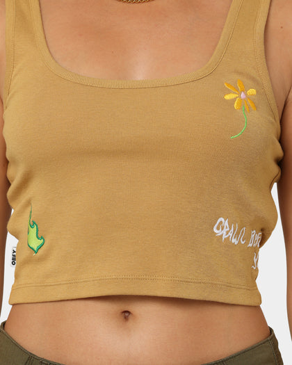 OBEY Women's Trise Tank Almond Multi-coloured