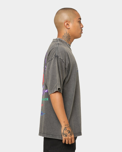 Loiter Forbidden Washed T-Shirt Charcoal