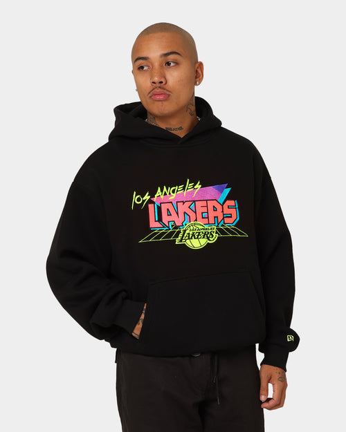 New Era Los Angeles Lakers Retro Arcade Hoodie Black