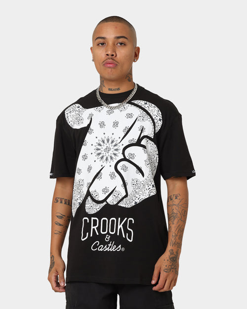 Crooks & Castles Air Gun Paisley Short Sleeve T-Shirt Black
