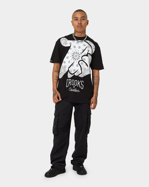 Crooks & Castles Air Gun Paisley Short Sleeve T-Shirt Black