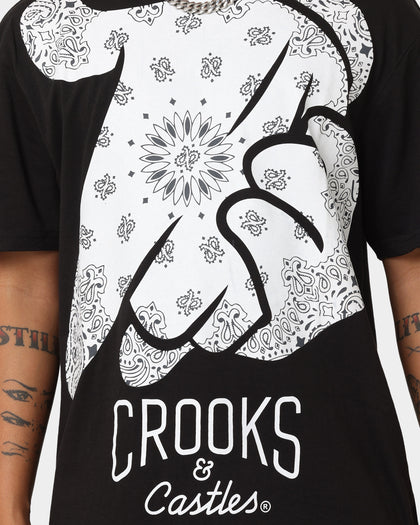 Crooks & Castles Air Gun Paisley Short Sleeve T-Shirt Black