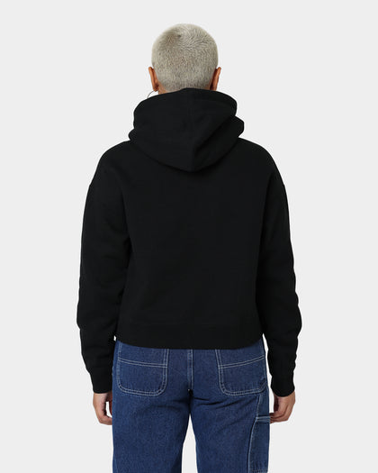 Obey Women's Bubble Cropped Hoodie Black