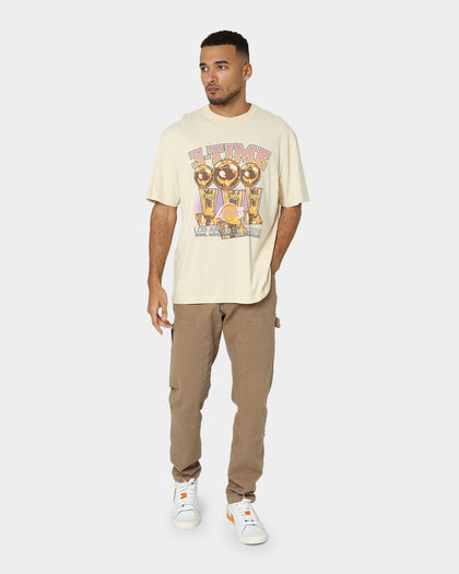 Mitchell & Ness Los Angeles Lakers 3-Peat Champs T-Shirt Khaki
