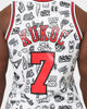 Mitchell & Ness Chicago Bulls Toni Kukoč #7 1997-1998 Doodle Swingman Jersey White