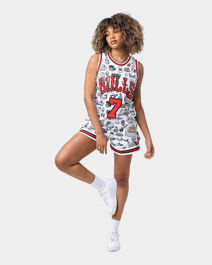 Mitchell & Ness Chicago Bulls Toni Kukoč #7 1997-1998 Doodle Swingman Jersey White