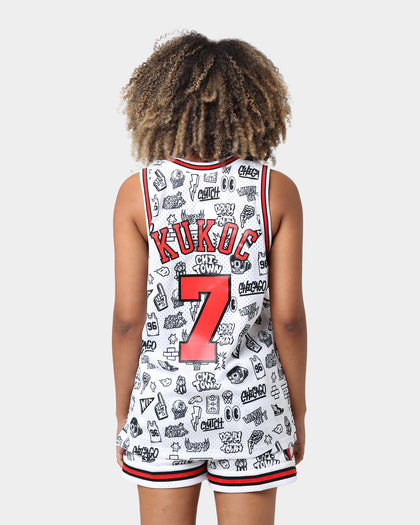 Mitchell & Ness Chicago Bulls Toni Kukoč #7 1997-1998 Doodle Swingman Jersey White